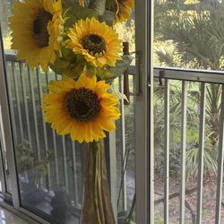 Arreglo Floral De GIRASOLES Alto 