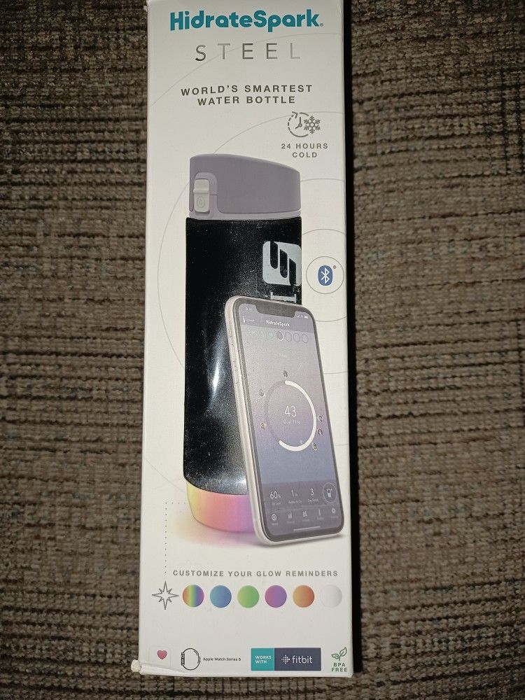 HidrateSpark Steel Smart Water Bottle