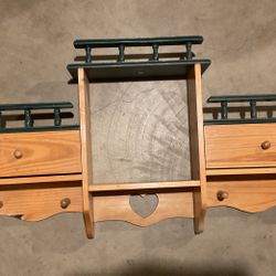 Two  Drawer Hanging Shelves  10.