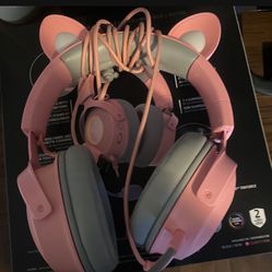 Pc Kitty Headset For Streamers 