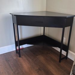 Black Corner Desk