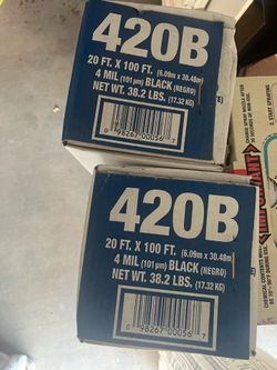 $100 FOR BOTH - PLASTIC SHEETING