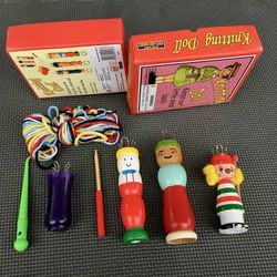 Lot of 4 Knitting Weaving Looms Dolls