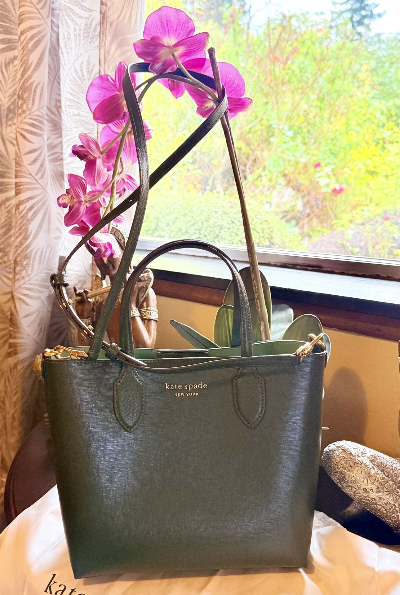 Kate Spade Saffiano Leather Mini Tote Olive Green