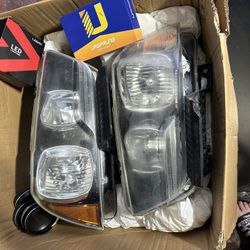 Pair Or Single Headlights For 2012-2015 Dodge Charger. New High And Low Beam Bulbs.