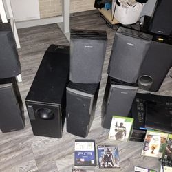 Onkyo Stereo PS3  Bose Subwoofer 