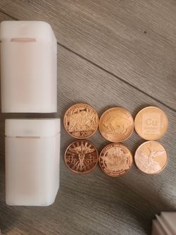 1 oz .999 Fine Copper Rounds Mixed Designs