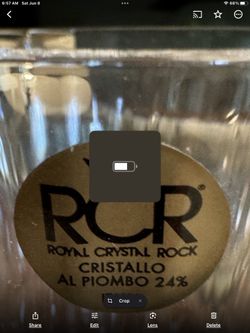RRC Royal Cristal Rock Wine Goblets 6