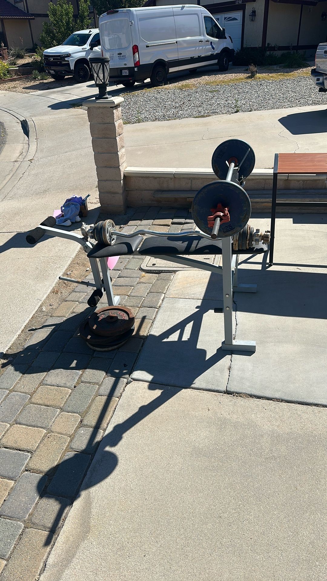 Workout Bench Weights Plates