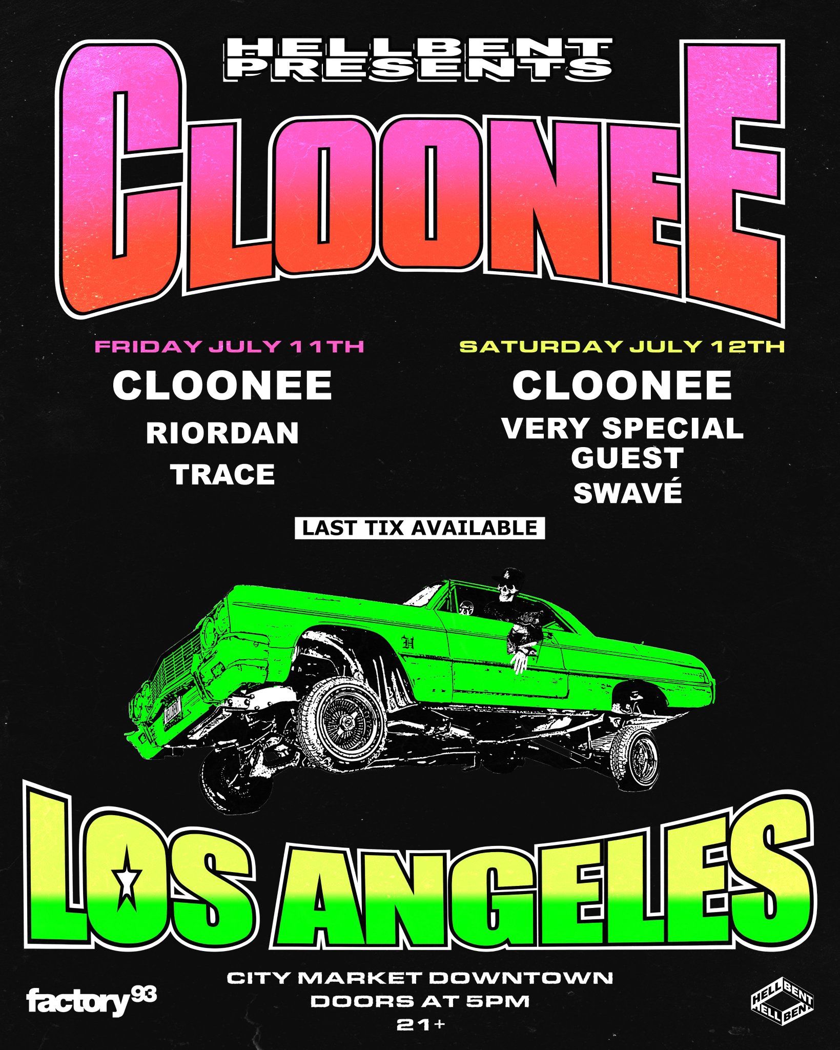 CLOONEE SATURDAY 7/12