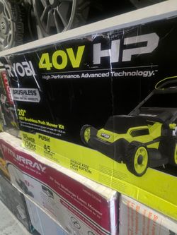 Ryobi 40V HP 20" Brushless Push Mower Kit