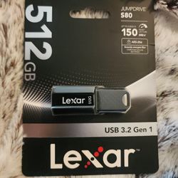 Lexar Jumpdrive S80 512GB USB 3.2 Flash Drive Up To 150 Mb/s