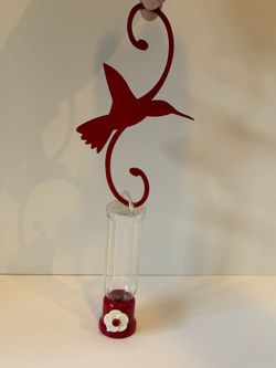 Miniature Hummingbird Bird feeder with Red Hook
