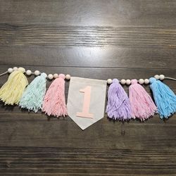 Highchair Banner 1st Birthday 