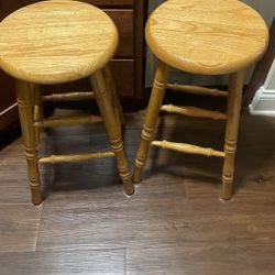 Set of two great quality Wooden stools