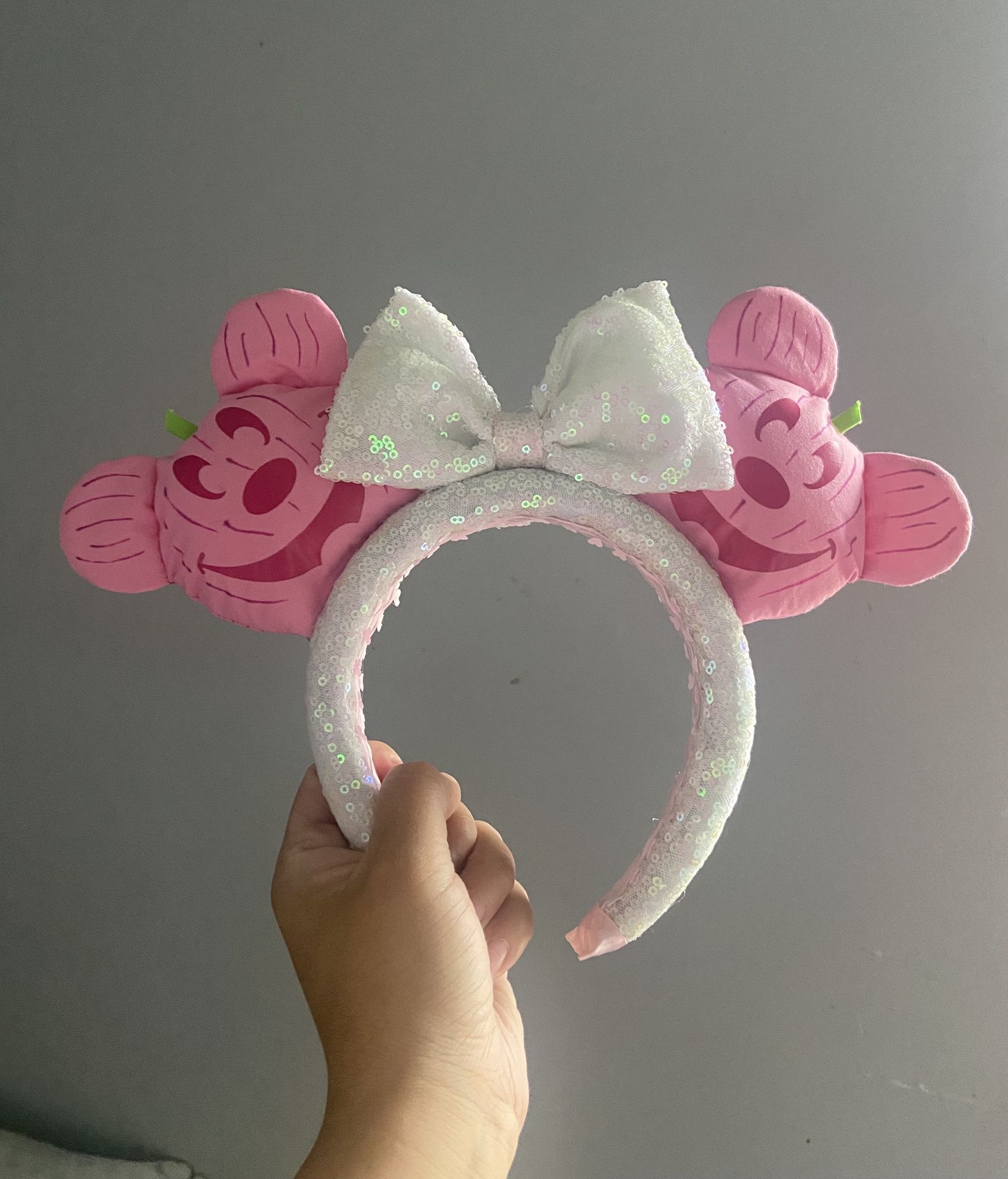 Pink Halloween Pumpkin Minnie Ears
