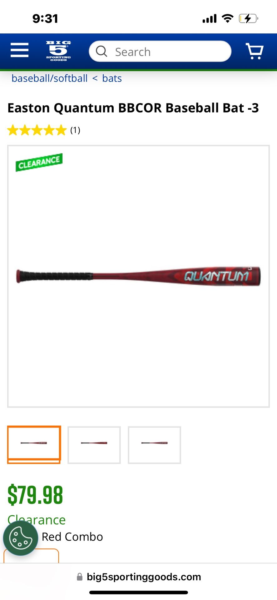 Like New Baseball Bat Size 32 