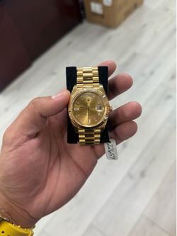 Rolex President Day Date 228238 40mm Baguette Diamond Dial 18K Gold Box Papers 2019