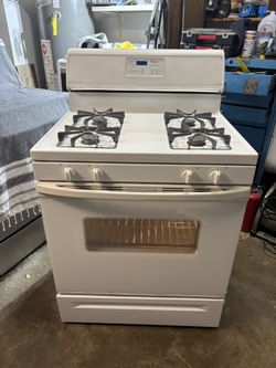 WHIRPOOL GAS STOVE  WHITE  EVERYTHING WORKING ESTUFA DE GAS MUY BUENA