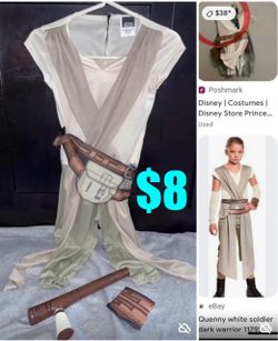 $8 Disney Start Wars Warrior Costume kids size 5/7 years old in Great condition