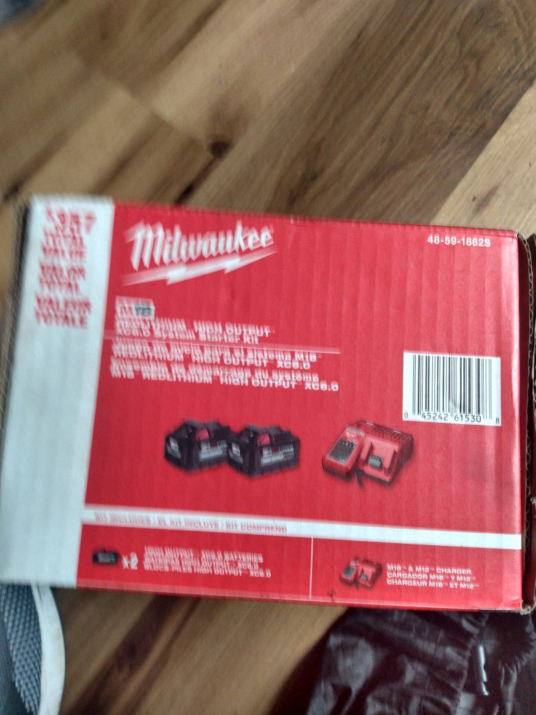 Milwaukee Batteries And Charger Kits