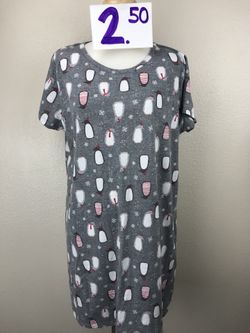 Women’s night gown sleepwear Christmas theme XL