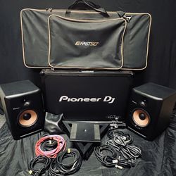 Pioneer DJ XDJ-RX2 Complete Setup – Speakers, Stands, Table, Case – Turnkey DJ Package