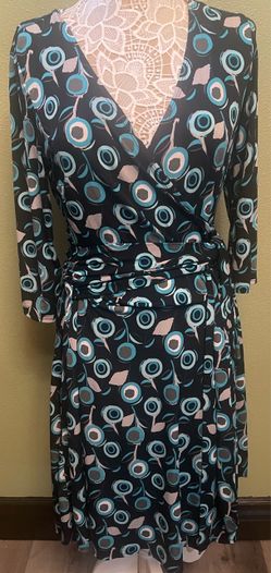 Y2K AB Studio Wrap Dress Size L