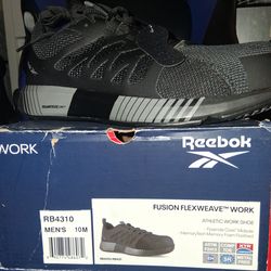 Black reebok fusion flexweave work