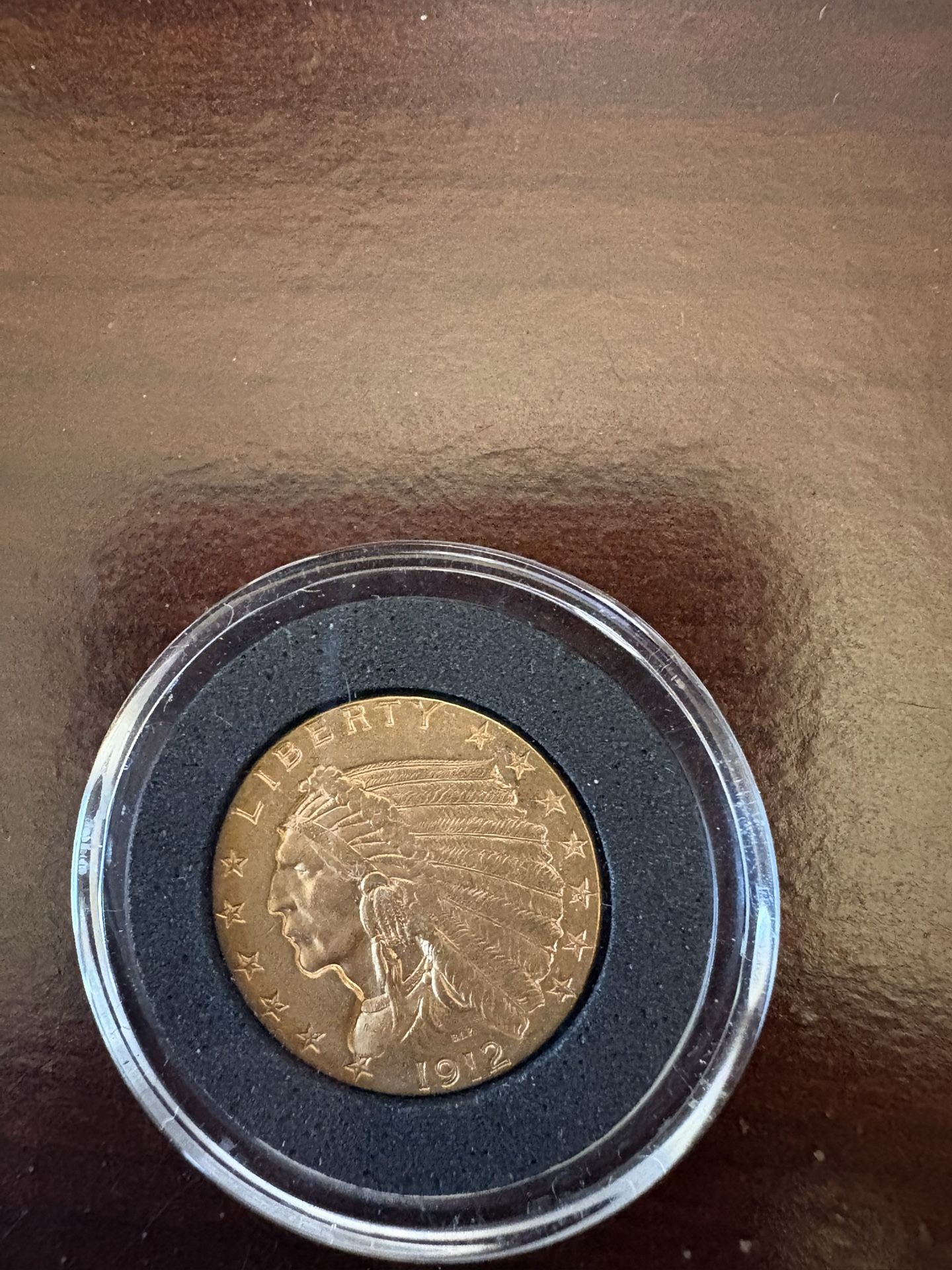 1912 Indian Head 2 1/2 Coin