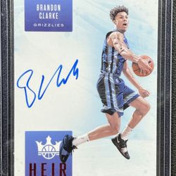 Super Nice Brandon Clarke Rookie, Auto, 83/99 Card In MINT CONDITION 