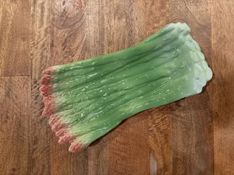 Majolica Asparagus Serving Dish