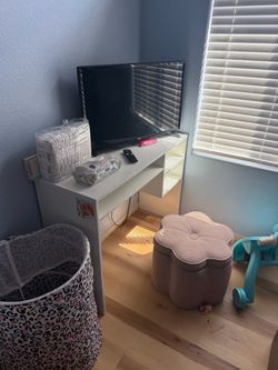 TV and desk