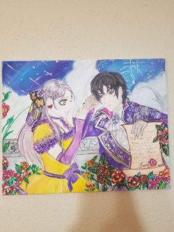 Watercolor painted