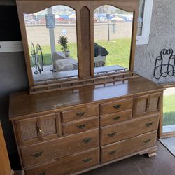 B.P. John Furniture Dresser And Mirror 