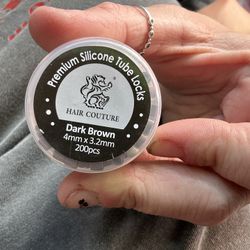 Hair Coutour 200 Pieces Premium Silicone Tube Locks 3.2mmx4mm