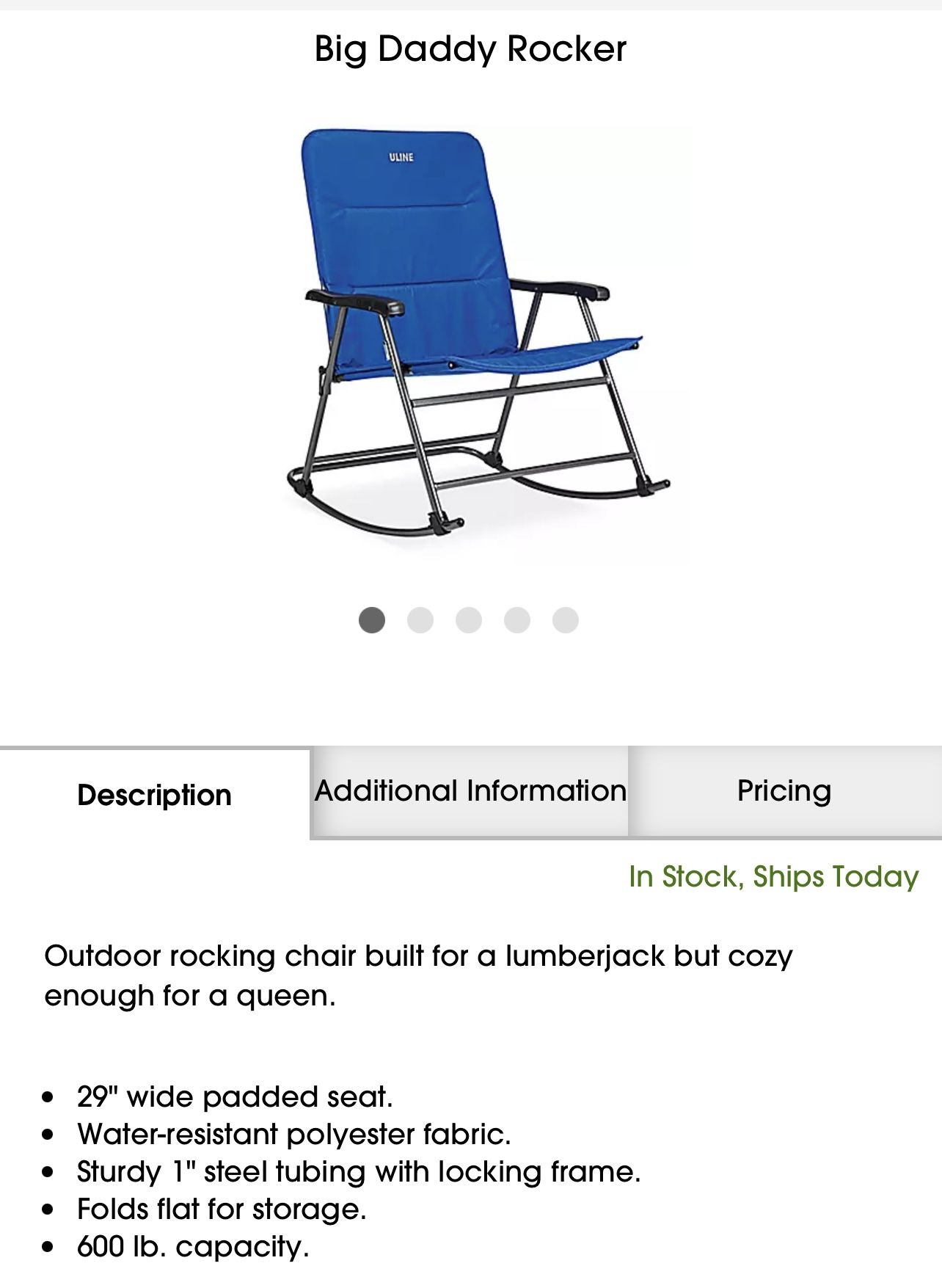 Uline Rocking Chair