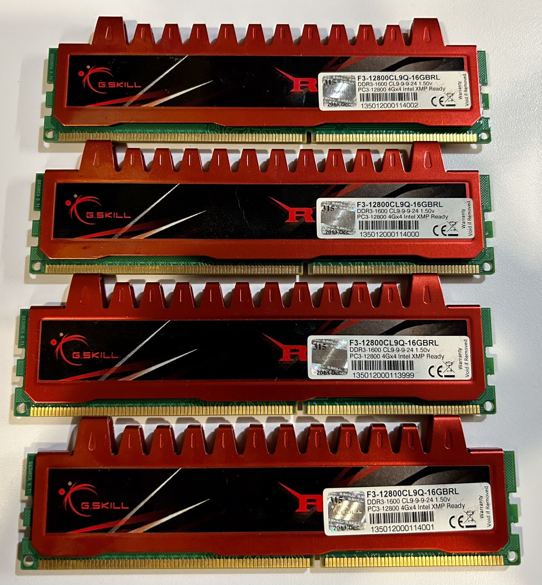 G.Skill RipJaws Ram DDR3