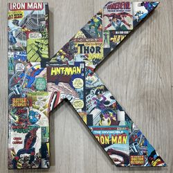 Marvel letter “K” wall decor