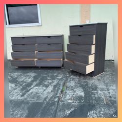 Dresser set / Five and eight drawers dresser