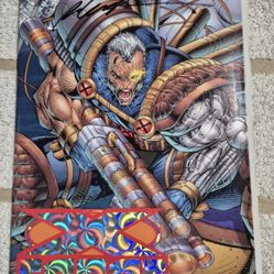 X-FORCE #50 VARIANT SIGNED ROB LIEFELD MARVEL COMICS 1996 NM HOLO GATEFOLD CVR