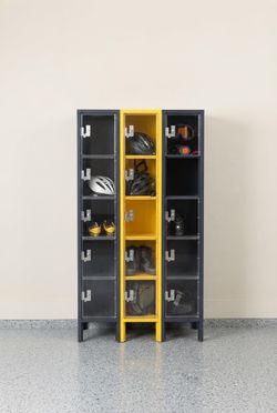 Commercial grade lockable storage cubbies