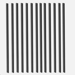 101 Pack Deck Balusters with End Caps&Screws 36 inch Rectangle Staircase Baluster Upgraded Metal Railing Spindles Kit for Decks,Porch=Pal-575
