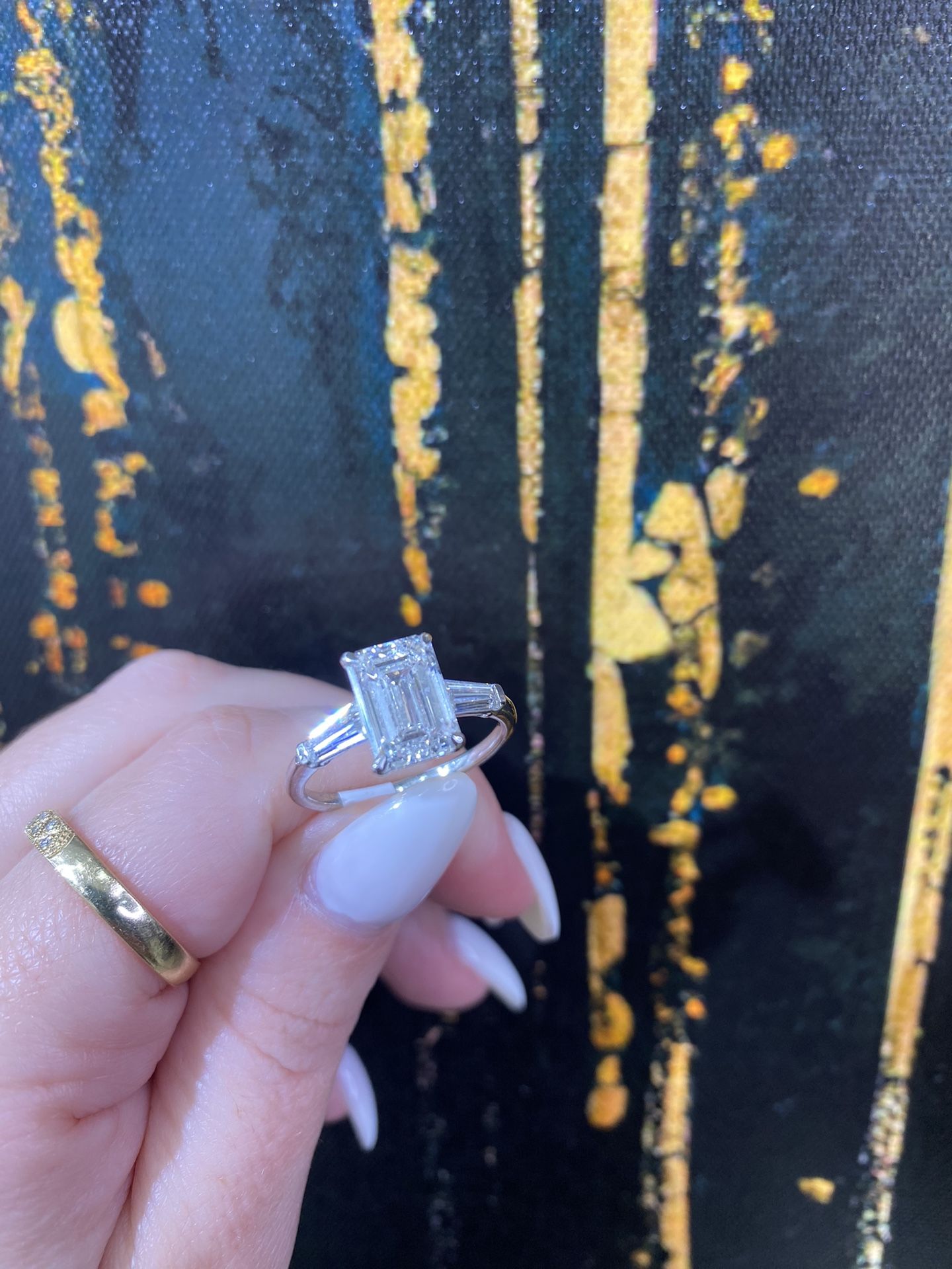 14k LAB DIAMOND RING