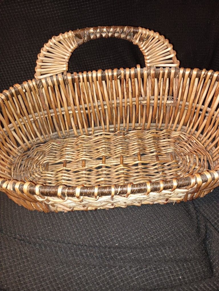 Vintage Wickerwood Basket