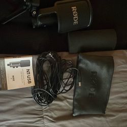 RØDE NT-USB+ Professional-Grade USB Condenser Microphone For Recording Studio Quality Audio Directly To A Computer Or Mobile Device, Black