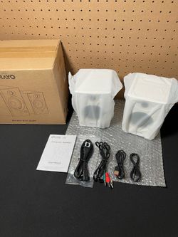 New OHAYO 60W Computer Speakers for Gaming and Music, Active Bluetooth 5.3, Stereo 2.0 Speakers for Desktop PC Monitor or Laptop, Surround Sound Speak