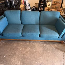 Article Living Room Set Couch, Chair, And Ottoman 
