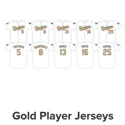 2 Dodgers Tickets For Today GOLD JERSEY GIVEAWAY NIGHT,$ 250 Both