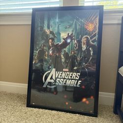Marvel Avengers Assemble Framed Poster